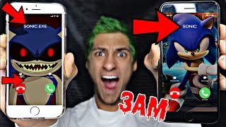 DO NOT CALL SONIC.EXE AND SONIC THE HEDGEHOG AT 3AM!! *OMG THEY ACTUALLY ANSWERED*