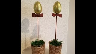 Easy and quick Easte / Spring Dollar Tree DIY.  Easter / Spring Deco under $5  Part 3