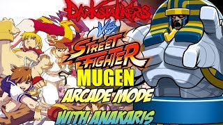 Darkstalkers vs Street Fighter M.U.G.E.N: w/ Anakaris Arcade Mode