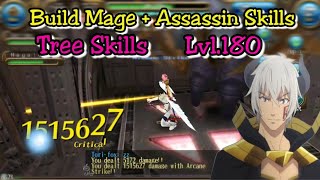 Toram Online - Build Mage + Assassin Skills Lvl.180