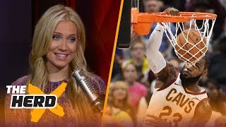 LeBron James with 7 turnovers in preseason debut - Kristine and Colin react | THE HERD
