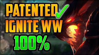 My Patented Warwick IGNITE JUNGLE Strat Gets FREE Wins 100%? - League of Legends