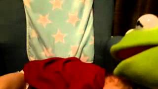Kermit the frog and the letter Tickle