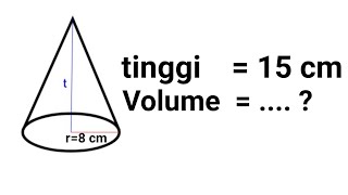 Cara Mudah Menghitung Volume Kerucut