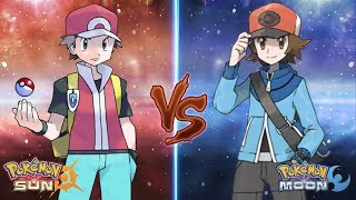 Pokemon Sun and Moon: Trainer Red Vs Trainer Hilbert (Red Vs Hilbert)