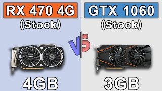 RX 470 (4GB) vs GTX 1060 (3GB) | New Games Benchmarks