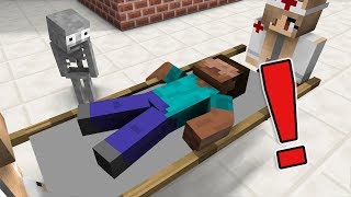 Monster School : The Teacher Got Sick - Minecraft Animation