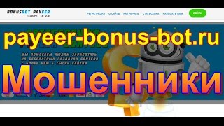 Обзор сайта payeer-bonus-bot.ru / Мошеннический сайт