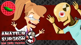 BRAIN JAR ABOMINATION -- Let's Play Amateur Surgeon 3: Tag Team Trauma (Part #1) (Android Game)