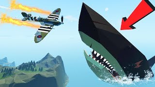 КРУШЕНИЕ САМОЛЕТА, ВЫЖИВАНИЕ ПРОТИВ МЕГАЛОДОНА | Stormworks