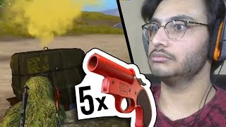 5 FLARE GUNS IN GEORGOPOL | PUBG MOBILE HIGHLIGHTS | RAWKNEE