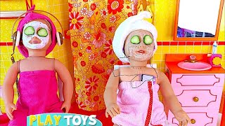 Play AG Spa in Doll Bathroom! ?