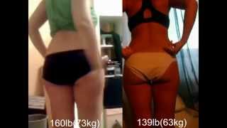 Watch me shrink! Week 14 - 139lb (63kg) Before and After 22lbs less