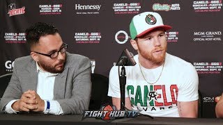 CANELO VS GGG 2 - CANELO ALVAREZ'S FULL MEDIA WORKOUT ROUND TABLE
