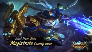Skin akai "Magistrate" || mobile legends bang-bang