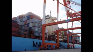 MAERSK LINE CONTAINER SHIP on NAGOYA,JAPAN