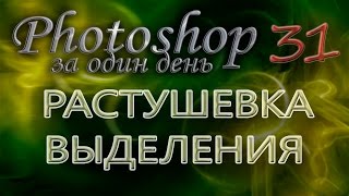 РАСТУШЕВКА ВЫДЕЛЕНИЯ - Photoshop (Фотошоп) за один день! - Урок 31