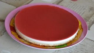 Чизкейк без выпечки клубничный с агар-агар