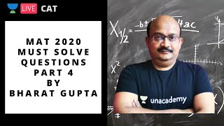 MAT 2020 | Must Solve Questions | Part 4 by Bharat Gupta