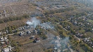 ДНР Разрушенный аэропорт Донецка с высоты птичьего полета