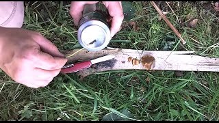 How to start a fire with a can / Feuer machen mit einer Aludose