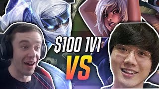 REDMERCY (ZED) VS BOXBOX (RIVEN) ONLY! | $100 1v1 SHOWDOWN!! - League of Legends