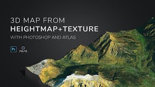Generate 3D Map from heightmap + texture in Photoshop and ATLAS plugin - 3D-Mapper.com
