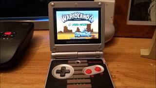 Gameboy Advance SP AGS-001 upgrade with AGS-101 Backlight Mod. NO 101's were harmed!