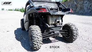 GGB Trail Series Muffler vs Stock Muffler Can-Am Maverick X3 Turbo (Idle+Rev Comparison)