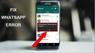 How to Fix Error unfortunately Whatsapp has Stopped in Android in Hindi/Urdu