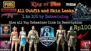 Pubg Mobile Season 8 Royale Pass All Outfit & Skin from Datamining Team, with their Channel Link, RP