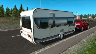 [ETS 2 Mod] Caravan Motorhome Trailer Standalone v1.0 | Euro Truck Simulator 2 1.30