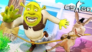 ВОТ ТАК СЮРПРИЗ!!! ЗЛОБНЫЙ ШРЕК vs ТРОЛЛЬ ОСЕЛ! МАНЬЯК В CS:GO (ВЕСЕЛЫЕ ПРЯТКИ В КС ГО)