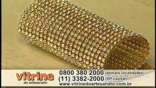 Laço com manta de strass com Andréia Bassan - Vitrine do Artesanato na TV