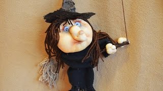Чулочная кукла Ведьмочка ❀ Stocking doll little witch