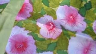 silk painting without using gutta