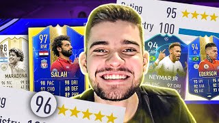 97 TOTS SALAH!! ÉPICO!! FUT DRAFT 195!! DESAFIO!! FIFA 19
