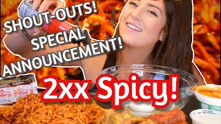 2X SPICY CHALLENGE | NIKOCADO AVOCADO & STEPHANIE SOO + BLOVES HOT SAUCE + BEHIND THE SCENES