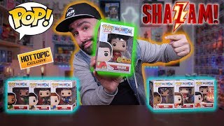 New Shazam Funko Pops + Glow Hot Topic Exclusive Haul & Review!