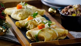 Crepas Rellenas de Carne Molida