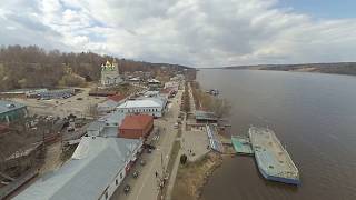 Плес, Ивановская обл. аэросъемка 29.04.2018
