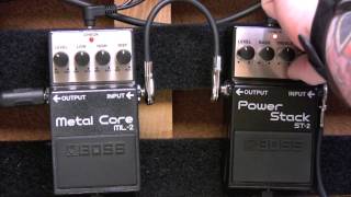 Boss Metal Core Pedal Vs Boss Power Stack Distortion Pedal Shootout