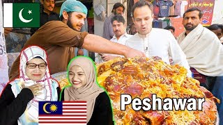 Street Food in Peshawar | Pakistan Street Food | Malaysian Girl Reaction