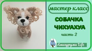 МК Собачка Чихуахуа вязаная крючком