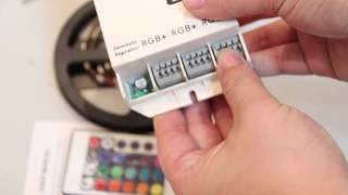 1-10M LED RGB Strip+Power Supply+Music/IR Remote Controller