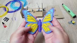 Как нарисовать летающую бабочку 3D Ручкой