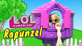 Rapunzel Story ! Toys and Dolls Pretend Play for Kids Fun with LOL Surprise Custom Doll | SWTAD