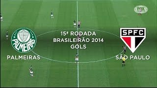 Gols - Palmeiras 1 x 2 São Paulo - Brasileirão 2014 - 17/08/2014