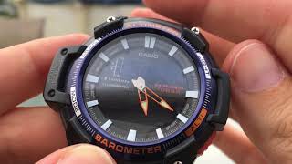 Short video of Casio Altimeter/Barometer SGW-450H-2BCF
