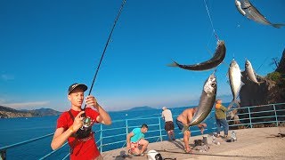 ЖИЗНЬ УДАЛАСЬ! ЛОВЛЮ ДЕСЯТЬ РЫБ ЗА РАЗ!Рыбалка в Крыму на самодур.